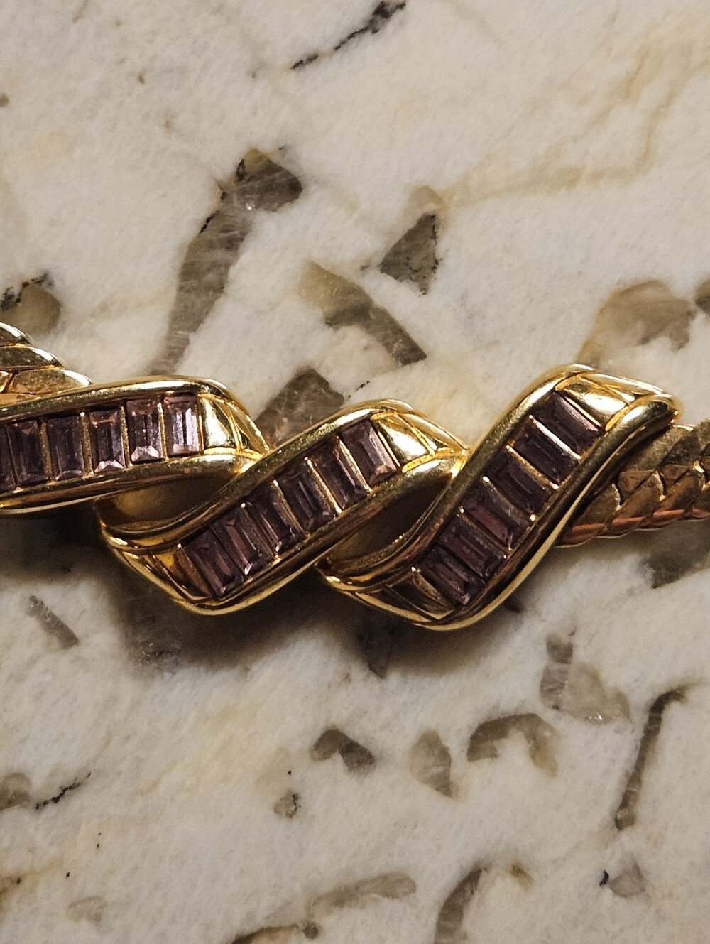 Swarovski Hinged bracelet & necklace set vintage - Picture 9 of 12